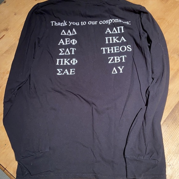 Phi sigma sigma long sleeve T-shirt Sz small - Picture 4 of 4